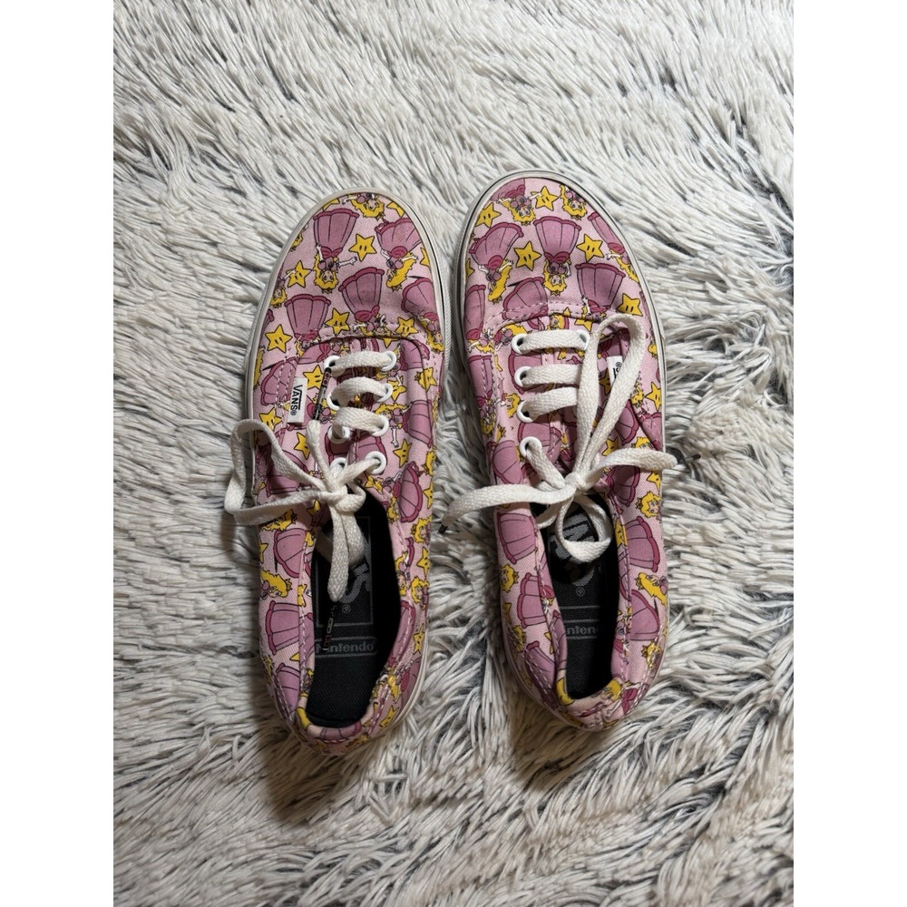 VANS x Nintendo NES 721278 Princess Peach Super Mario Shoes Womens Sz 6 Mens 4.5